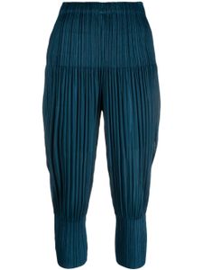 Pleats Please Issey Miyake pantalon court à plis - Bleu