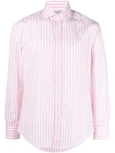 Brunello Cucinelli chemise rayées à manches longues - Rose