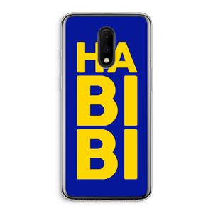 Habibi Blue: OnePlus 7 Transparant Hoesje