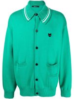 ZZERO BY SONGZIO cardigan à patch logo - Vert