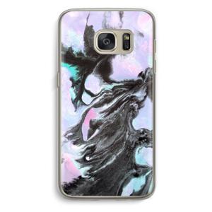 Pastel zwart: Samsung Galaxy S7 Transparant Hoesje