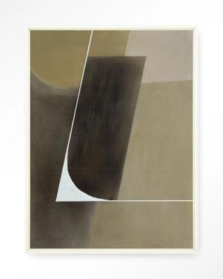 Urban Cotton Wandkleed 'Gentleness' 145 x 190cm in Floating Frame - off white