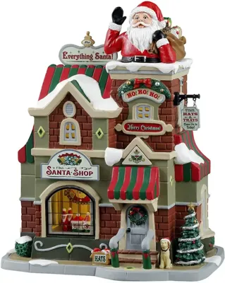 Lemax the santa shop verlicht kersthuisje Caddington Village 2024