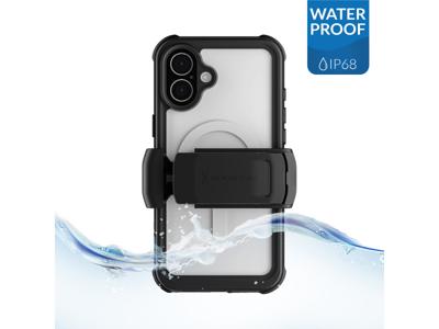 Ghostek Ghostek Nautical Waterproof MagSafe Case + Belt Swivel Holster Apple iPhone 16 Plus Clear
