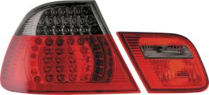 Set LED Achterlichten passend voor BMW 3-Serie E46 Coupe 1999-2003 - Rood/Smoke DLBMR27S