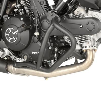GIVI Valbeugel, Valbeugels voor de moto, TN7407 Zwart gepoedercoat staal onderzijde