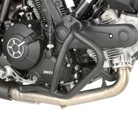 GIVI Valbeugel, Valbeugels voor de moto, TN7407 Zwart gepoedercoat staal onderzijde