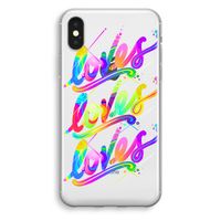 Loves: iPhone XS Transparant Hoesje