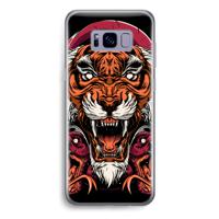 Tiger and Rattlesnakes: Samsung Galaxy S8 Plus Transparant Hoesje - thumbnail