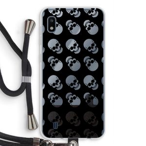 Musketon Skulls: Samsung Galaxy A10 Transparant Hoesje met koord