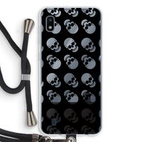 Musketon Skulls: Samsung Galaxy A10 Transparant Hoesje met koord