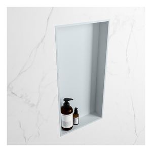 Wandnis Solid Surface Easy | In- en opbouw | 30x60x8 cm | 1 vak | Clay