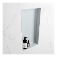Wandnis Solid Surface Easy | In- en opbouw | 30x60x8 cm | 1 vak | Clay