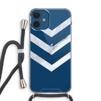 Marmeren pijlen: iPhone 12 mini Transparant Hoesje met koord