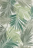 Garden Impressions buitenkleed naturalis 200x290cm palm leaf green
