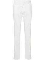 Zegna pantalon chino en coton à taille basse - Blanc - thumbnail