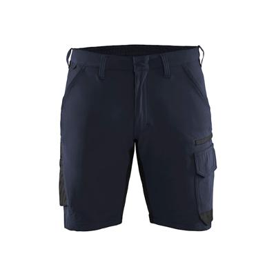 Blåkläder Service short 4-weg stretch 14231645 | Donker marineblauw/Zwart | Maat 56 - 7330509823187
