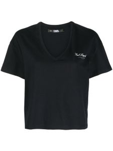 Karl Lagerfeld Hotel Karl organic cotton T-shirt - Noir