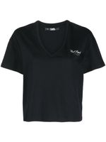 Karl Lagerfeld t-shirt Hotel Karl en coton biologique - Noir