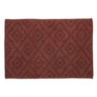 Badmat Sealskin Aztec 60x90 cm Katoen Donkerroze - thumbnail