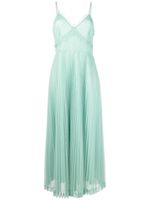 TWINSET robe longue en dentelle transparent - Vert - thumbnail