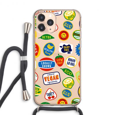 Fruitsticker: iPhone 11 Pro Max Transparant Hoesje met koord