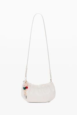 Grote portemonnee schoudertas met charms - WHITE - U