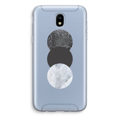 Marmeren cirkels: Samsung Galaxy J5 (2017) Transparant Hoesje