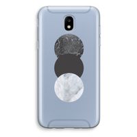 Marmeren cirkels: Samsung Galaxy J5 (2017) Transparant Hoesje