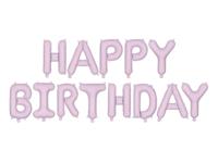 Happy Birthday Ballonnen Set Mat Paars