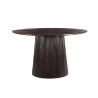 Livingfurn - Eetkamertafel Salvator Walnut 130cm - Mangohout - thumbnail