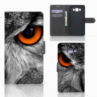 Samsung Galaxy J7 2016 Telefoonhoesje met Pasjes Uil - thumbnail