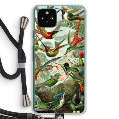 Haeckel Trochilidae: Pixel 5a 5G Transparant Hoesje met koord
