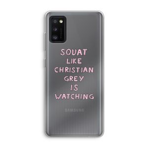 Christian Grey: Samsung Galaxy A41 Transparant Hoesje