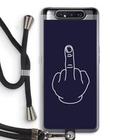 F**k U: Samsung Galaxy A80 Transparant Hoesje met koord