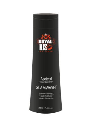KIS Kleurshampoo Royal KIS Glamwash Kleurshampoo Glampoo Intensive Colorwash Apricot (Copper) 250ml | Kleurshampoo Rood