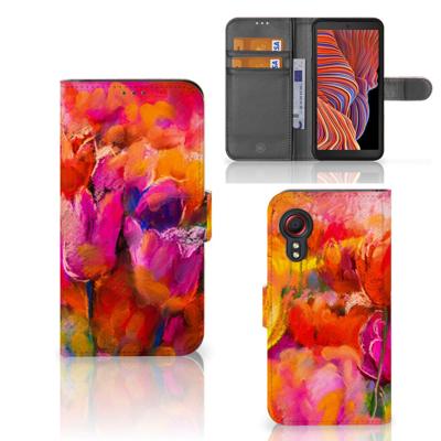Hoesje Samsung Galaxy Xcover 5 Tulips | Portemonnee hoesje