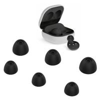 6Pcs vervangende oordopjes Tips Zachte Silicone koptelefoon Caps Cover voor Samsung Galaxy Buds2 - Zwart - thumbnail
