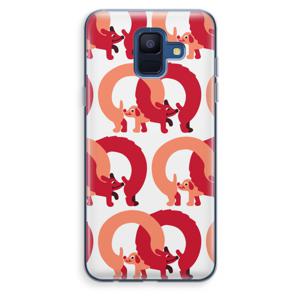 Dogs: Samsung Galaxy A6 (2018) Transparant Hoesje
