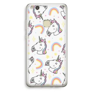 Rainbow Unicorn: Huawei Ascend P10 Lite Transparant Hoesje