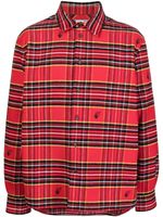 Off-White chemise imprimée à logo brodé - Rouge