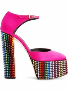 Giuseppe Zanotti sandales Bebe Strass à plateforme - Rose