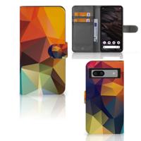 Google Pixel 7A | Book Case | Polygon Color