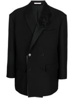 Valentino Garavani blazer à boutonnière croisée - Noir - thumbnail