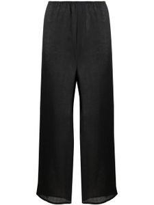 Baserange pantalon en lin Domond à coupe ample - Noir