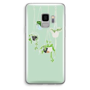 Hang In There: Samsung Galaxy S9 Transparant Hoesje