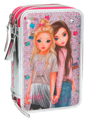 Top Model - Tripple Pencil Case - Pink (048989)