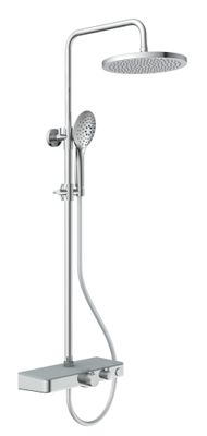 EISL FUTURA hoofddouche set met thermostatische mengkraan | chroom-grijs | met planchet - DX1105CST DX1105CST