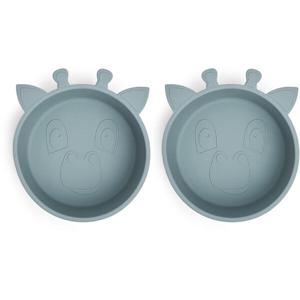 Nuuroo Nuuroo Alex silicone deep plate 2-pack Giraf