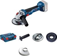 Bosch Blauw GWS 18V-10 Professional | Accu Haakse Slijper - zonder accu&apos;s en lader in L-boxx - 06019J4003